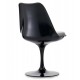 Réplique de la chaise Tulip tout noir du célèbre designer Eero Saarinen