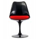 Réplique de la chaise Tulip tout noir du célèbre designer Eero Saarinen