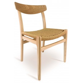 Chaise nordique CH23 réplique fait main en bois de frêne